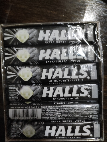 Mentas HALLS Extrafuertes