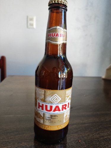 Cerveza HUARI miel botellin 300ml