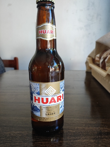 Cerveza HUARI pilsener lager botellin 330ml