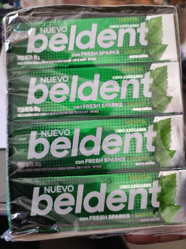 Chicle BELDENT menta verde 10g
