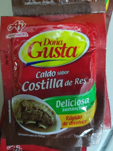 Caldo de costilla de res DOÑA GUSTA 7g