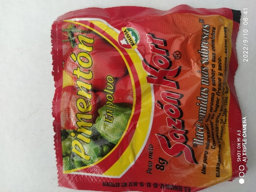 Pimenton polvo sobre 8g