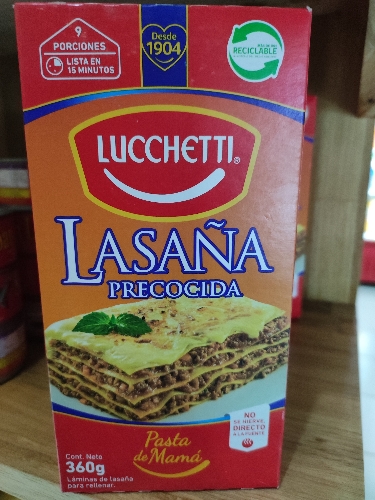 Lasaña precocida LUCHETTI 360g
