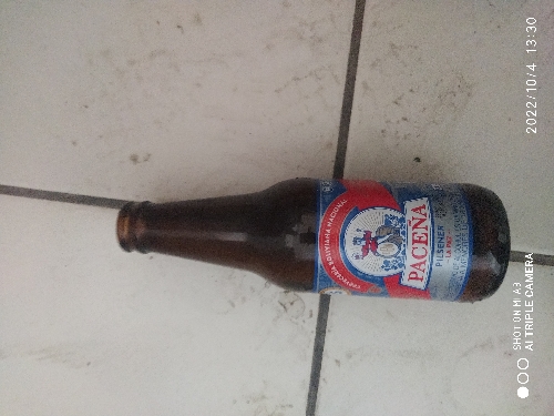 Botella mini paceña vacio