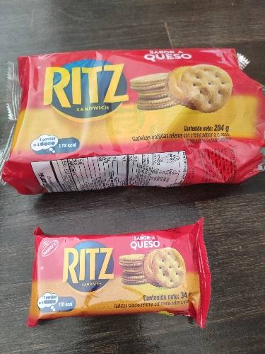 Galletas RITZ sabor queso 34g
