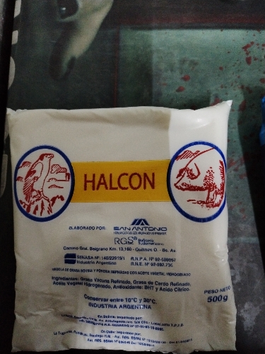 Manteca de cerdo HALCON 500g