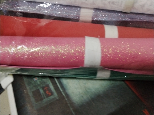 Goma eva con brillo pliegue