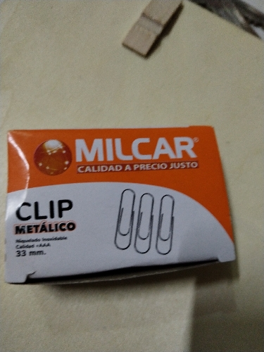 Clip metálico MILCAE 100unid
