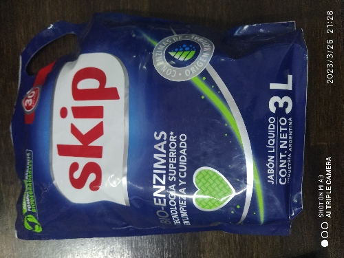 Detergente líquido SKIP 3lts