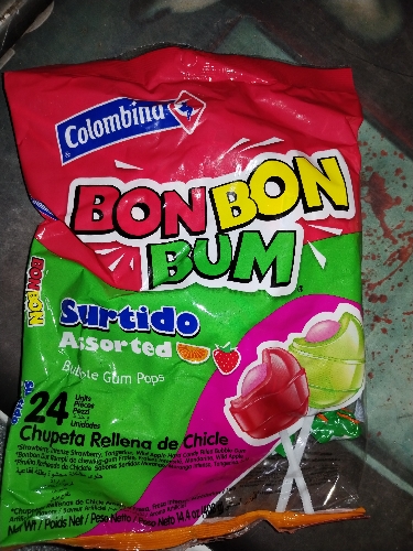 Bolsa de Caramelo bon bon bum surtido 24unid