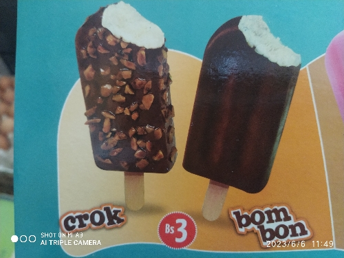 Helado Crok o bom bom CABRERA