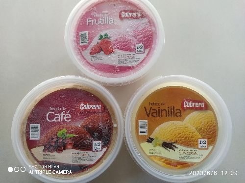 Helado CABRERA tarro 1/2lt