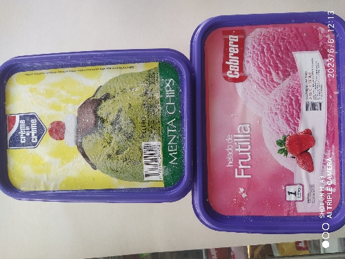 Helado  CABRERA tarro 1lt