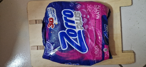 Detergente en polvo(maquina) ZORRO plus 800g