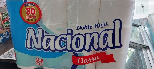 Papel higienico NACIONAL maleta 24rollos