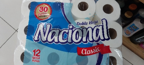 Papel higienico NACIONAL 12mega rollos