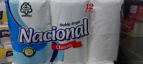 Papel higienico NACIONAL maleta 12rollos