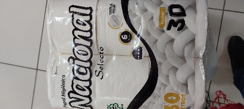 Papel higienico NACIONAL 3d Pack 6unid
