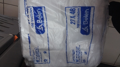 Bolsas blancas 27x48  90 unidades