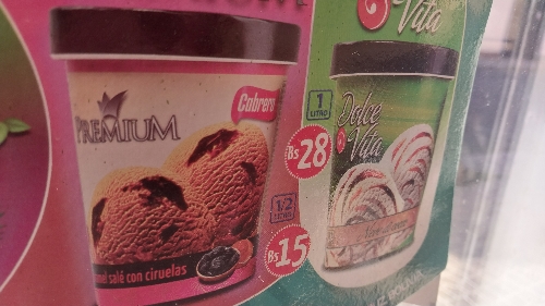 Helado Cabrera Premiun y Dolce Vita