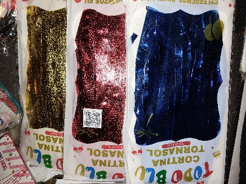 Cortina  todo blu  para cumpleaños