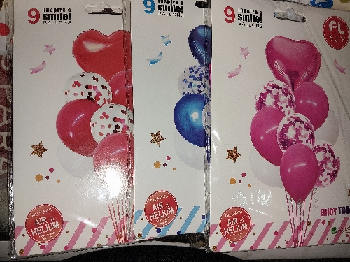 Set globos de 9unid