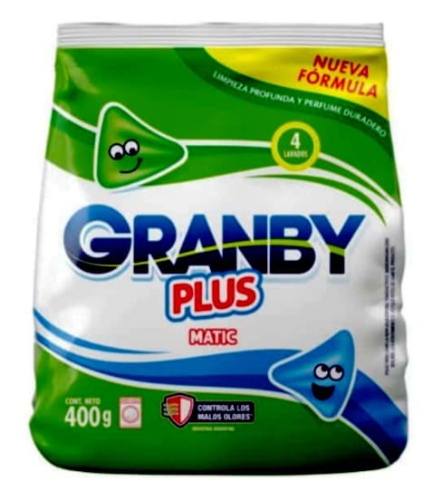 Jabón polvo granby 400gm (funda de 24)