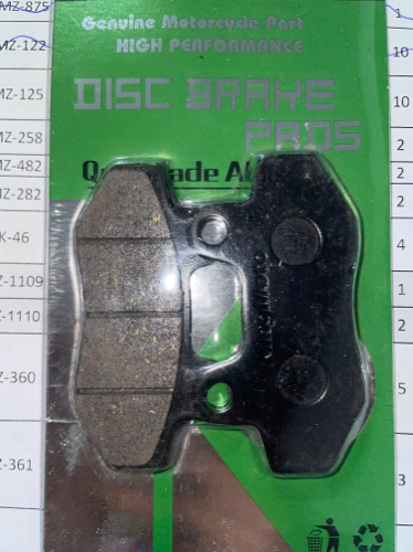 Balata de freno delantero CS125/AT110
