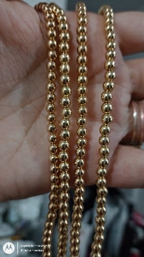 Hematite dorado, rosa y plata 4mm