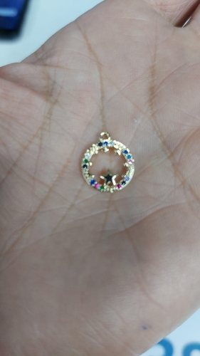 Dije redondo Zirconia
