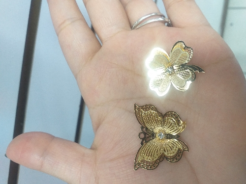 Paq mariposa y trébol filigrana 2und