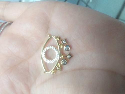 Dije Ojo dorado 16K chapado oro