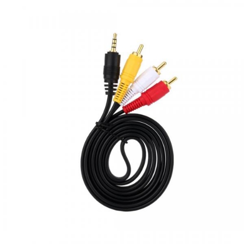Cable AUX 3.5mm a RCA audio y video 1.5m CBRCA004