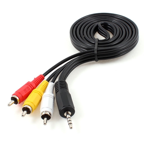 Cable 3 en 1 audio video