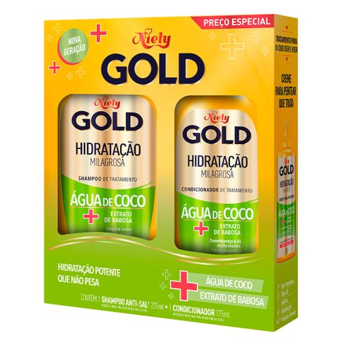 Kit Niely Gold Hidratação Milagrosa