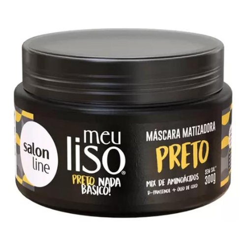 Mascara Salon line Matizadora Preto Liso 300g