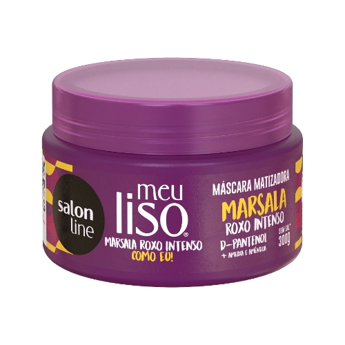 Mascara Salon Line Matizadora Marsala Roxo Intenso 300ml