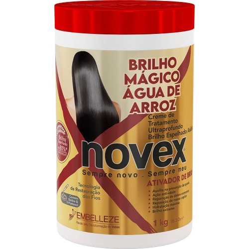 Mascara Novex Brilho Mágico Água de Arroz 1KG