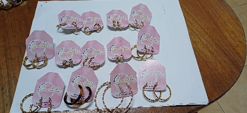 Zarcillos aros dorados