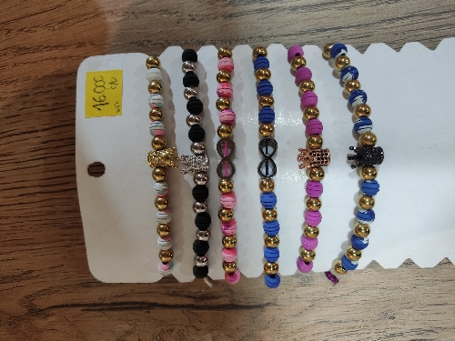 Pulseras de neopreno y acero inoxidable con corona (077)