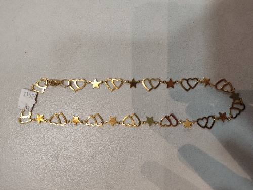 Chocker corazón estrella plana