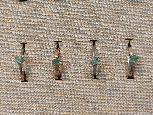 Anillos con piedra natural