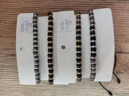 Pulsera de acero a y argolla
