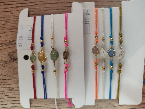 Pulsera piedra natural hilo