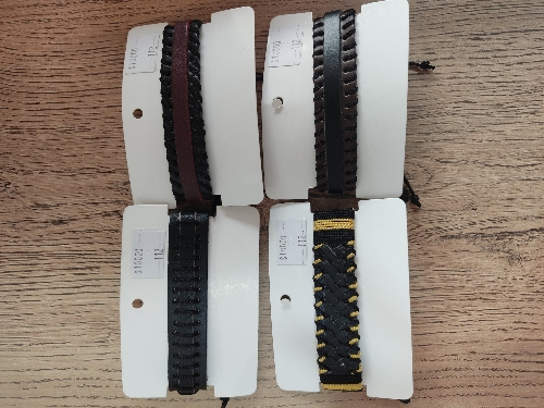 Pulsera de cuero gruesa (112)
