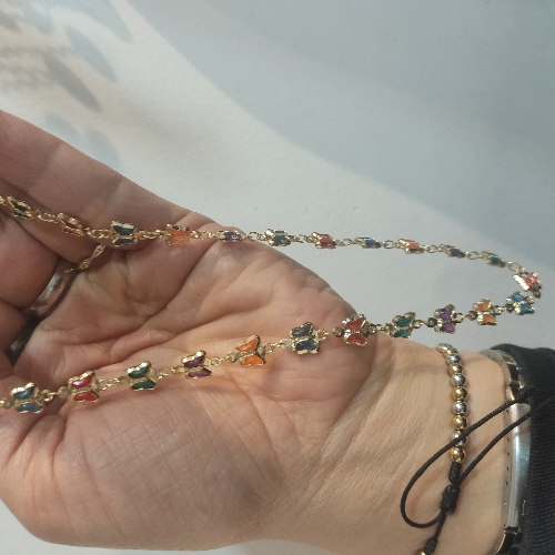 Chocker mariposas de colores (487)