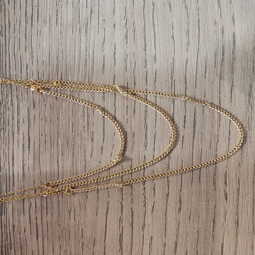 Collar triple cadenas mini (682)