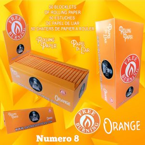 cuero blones naranja #8 cj x50