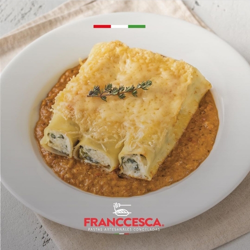 CANELONES DE POLLO Y VERDURA x 5 unidades