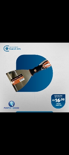 Espátula inox 10cm com bit